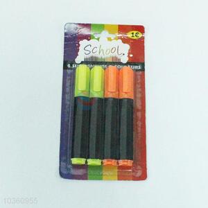 4pc Fluorescent Pen Highlighter Marker Pens for Promotion