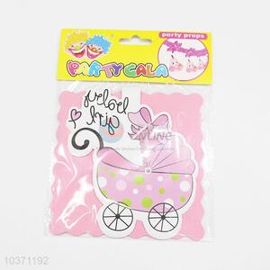 Promotional baby carriage pattern party decoration