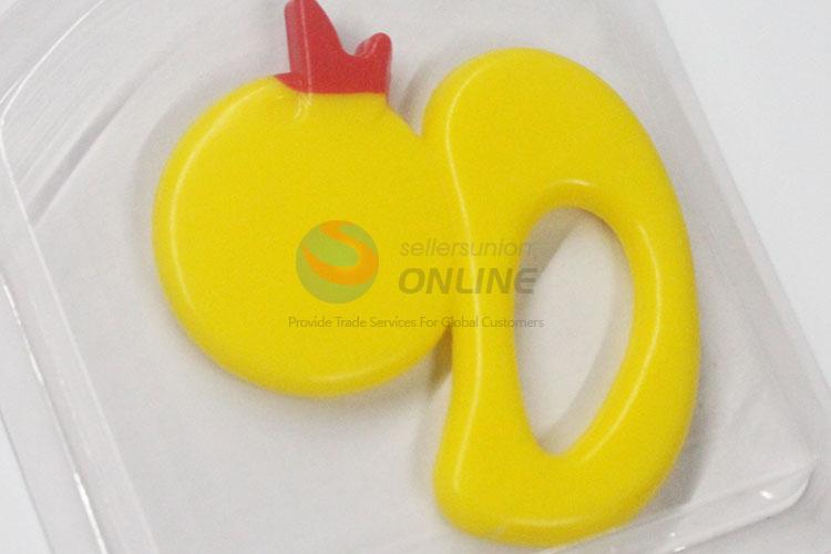 Baby teether newborn baby toy safety biting rubber color duck baby teethers cute bear baby Food grade silicone