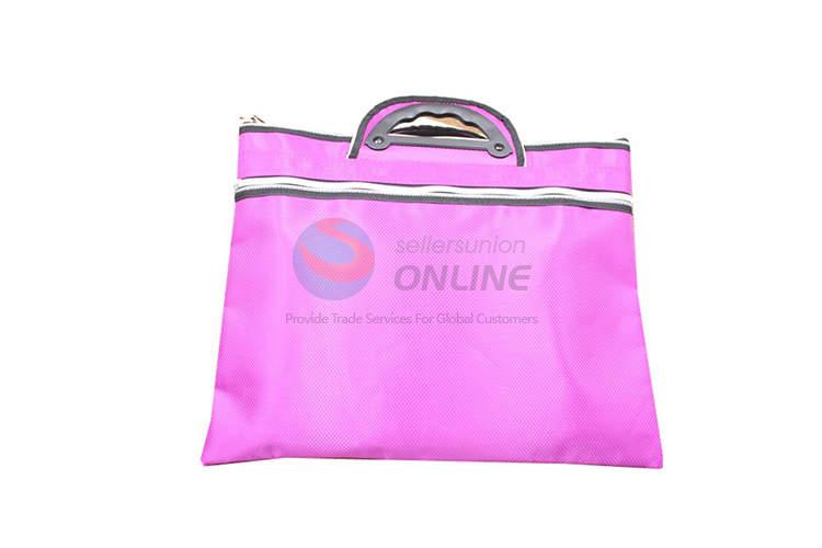 Pure Color File Bag with Handle