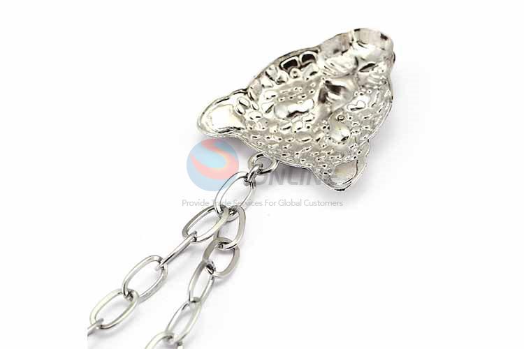 Cheetah Pendant Punk Zinc Alloy Jewellery Necklace