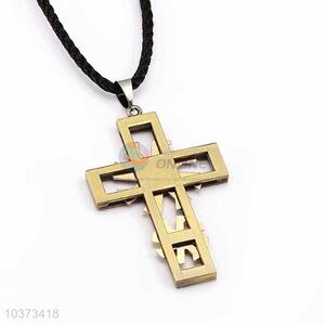 Cross Pendant Punk Zinc Alloy Jewellery Necklace
