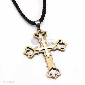 Cross Pendant Punk Zinc Alloy Jewellery Necklace