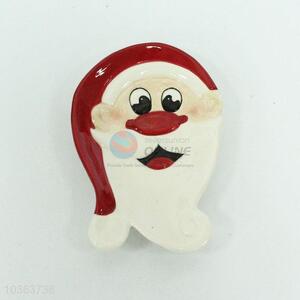 Great Popular Red&White Santa Claus Pattern Plate