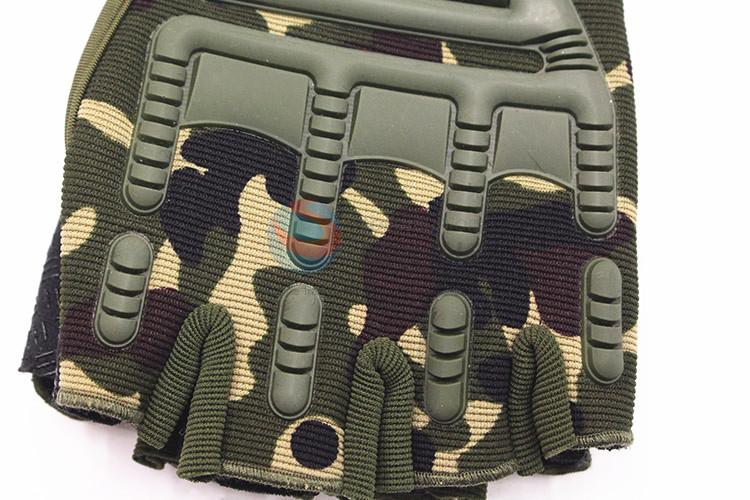 Hot selling men camouflage motorcycle half-finger gloves