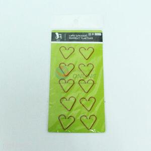 Good quality heart metal paper clip,2.8*2.6cm