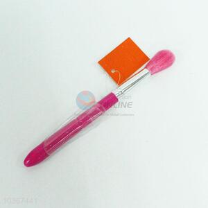 Rose red plastic makeup brush for sale