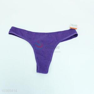 Purple women summer cotton underpant/T-back