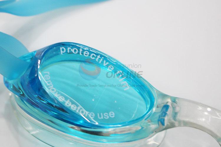 High quality good blue swimming goggle