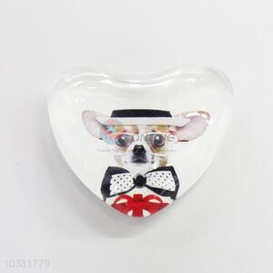 Fuuny Dog Glass Decorations Fridge Magnet Sticker