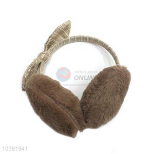 Cheap high quality winter fuzzy heart shaped earmuffs