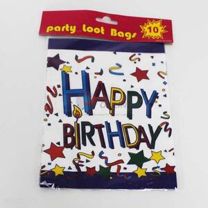 10pcs birthday pattern gift bags