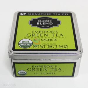 Good Quality Tinplate Can Green Tea Storage Box
