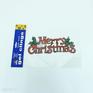 Merry christmas pvc window sticker for home decoration