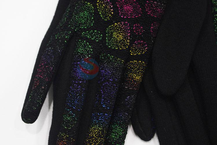 Cool style shinny party winter gloves for lady