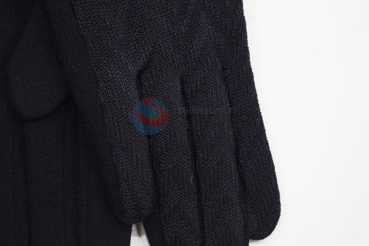 Woman gift winter warm fur ball gloves