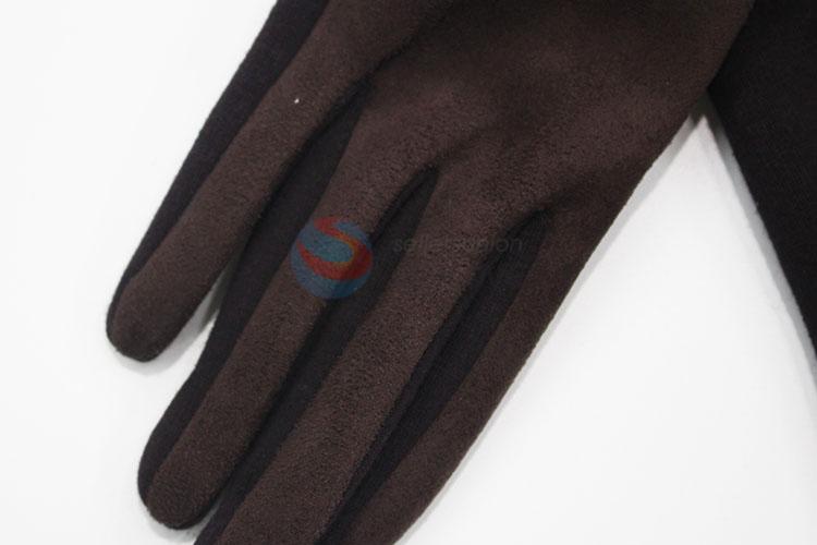 Ladies Womens Soft Bowknot Gloves Lined Winter Driving Gift