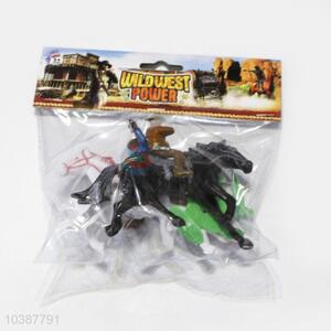 Special Design Kids Toys 2pcs West Cowboy on Horse