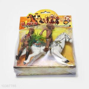 Latest Design  Toy Cowboy on Horse with Accessories