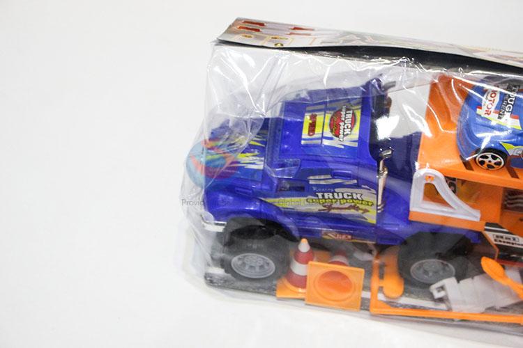 Best Selling Inertia Drag Head Car Toy Carry 2pcs Halley Motorcycle and 3pcs Racing Car