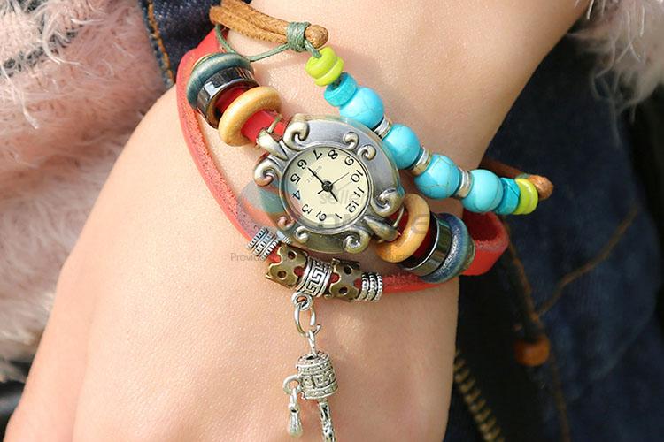 Best Selling Retro Leather Bracelet Wrist Watch