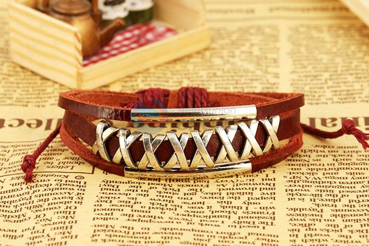 Good Quality Hand Woven Leather Bracelet Hand Ornament