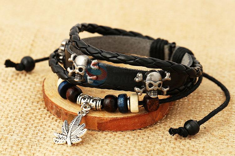 Custom Beaded Handmade Leather Bracelet