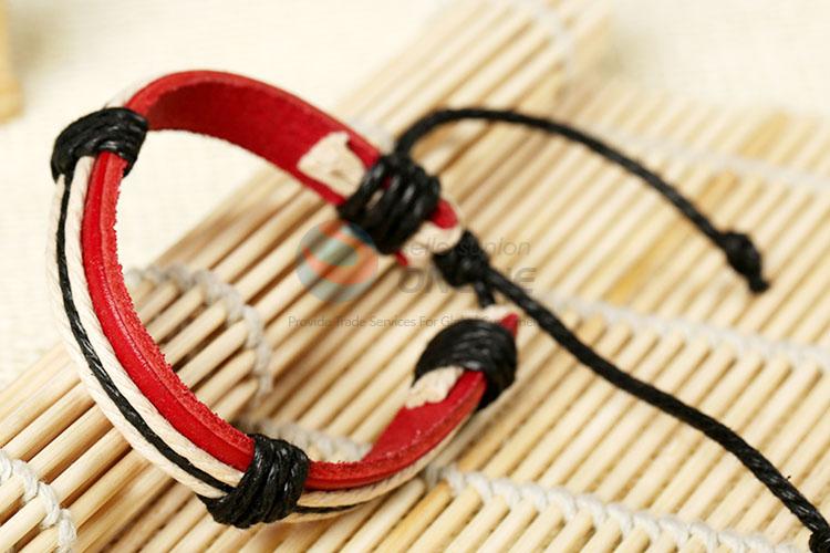 Creative Design Colorful Woven Leather Bracelet