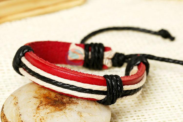 Creative Design Colorful Woven Leather Bracelet