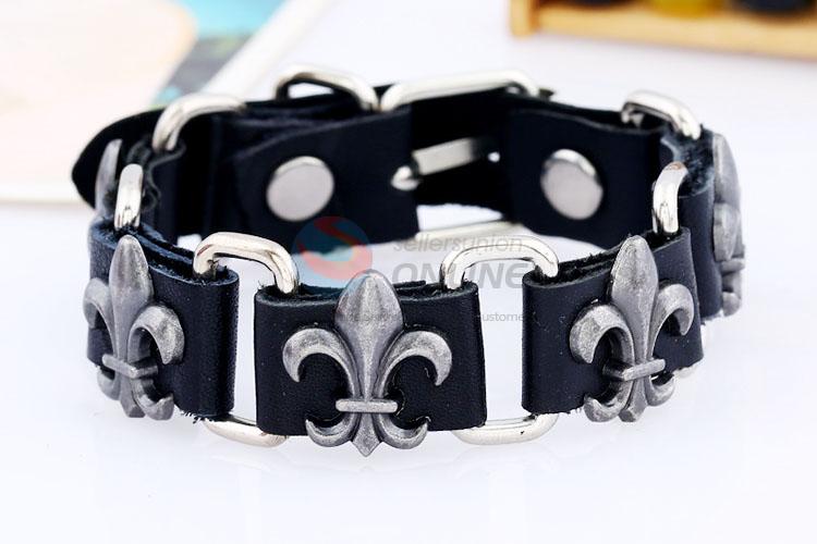High Quality Fashion Leather Bracelet Cool Wristband