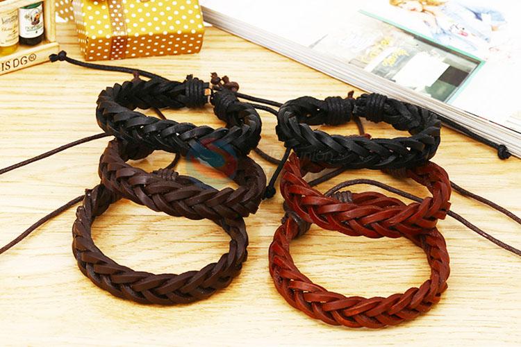 Simple Style Leather Woven Bracelet Fashion Wristband