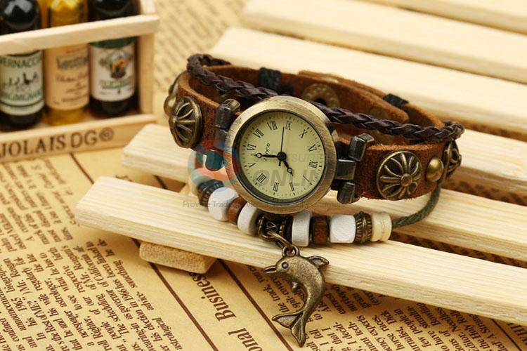 Best Selling Retro Leather Bracelet Wristwatch