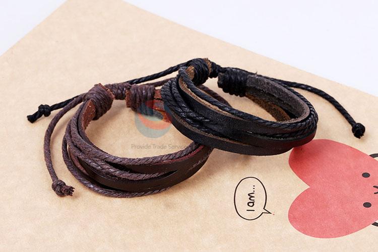 Personality Design Woven Leather Bracelet