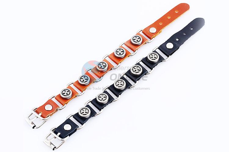 New Design Fashion Leather Necklace Cheap Wristband
