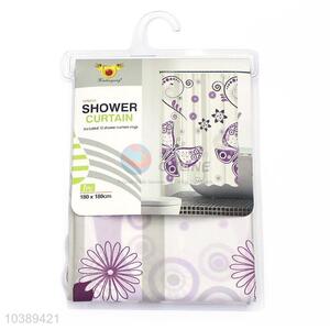 Wholesale Flower Pattern Shower Curtain Cheap Bath Curtain