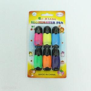 Utility and Durable 6PC Fluorescent Color Marker Pen