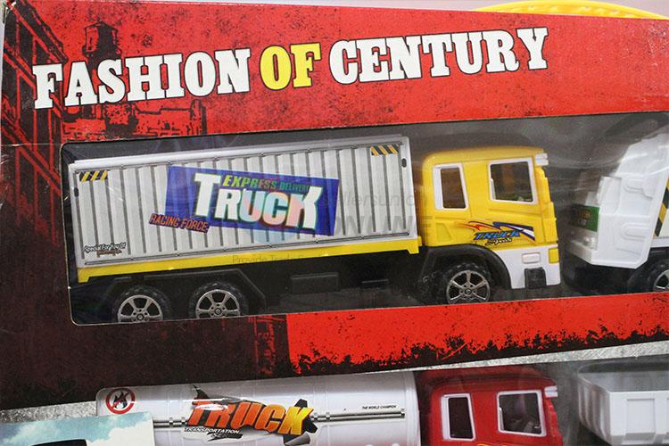 Recent Design 4pcs Tank Container Dump Trash Car Inertia Car Children Toy Car