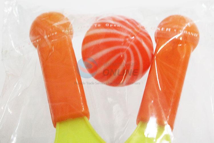 Top quality plastic tennis racket toys with balls