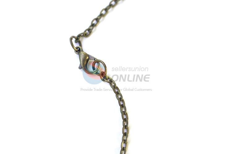 Wholesale Real Flower Necklace Zinc Alloy Pendant With Chain