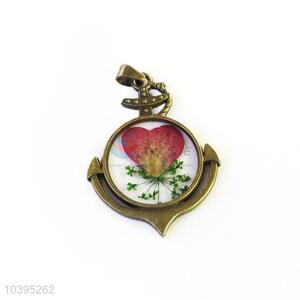 Best Necklace Bronze Real Flower Pendant With Chain