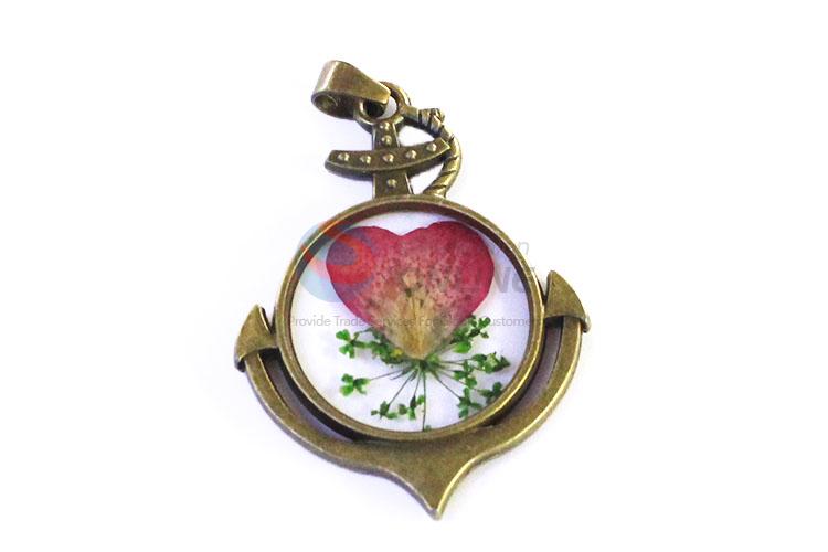 Best Necklace Bronze Real Flower Pendant With Chain