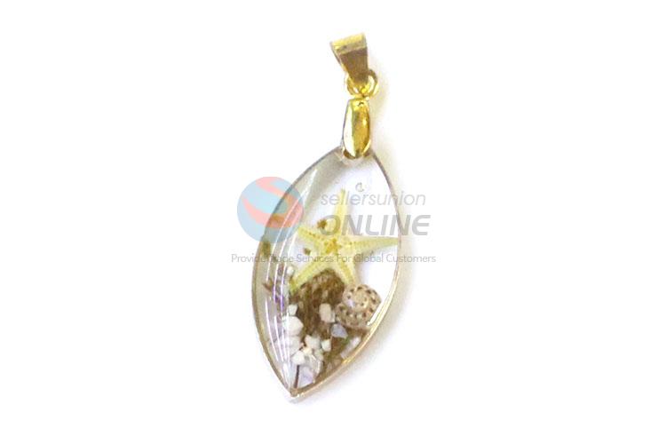 New Design Real Flower Drop Pendant With Gold Chain