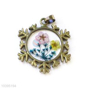 High Quality Real Flower Pendant With Chain