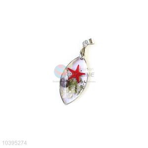 Fashion Real Flower Pendant With Gold Chain