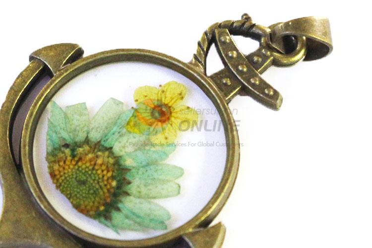 Fashion Zinc Alloy Pendant Best Real Flower Pendant