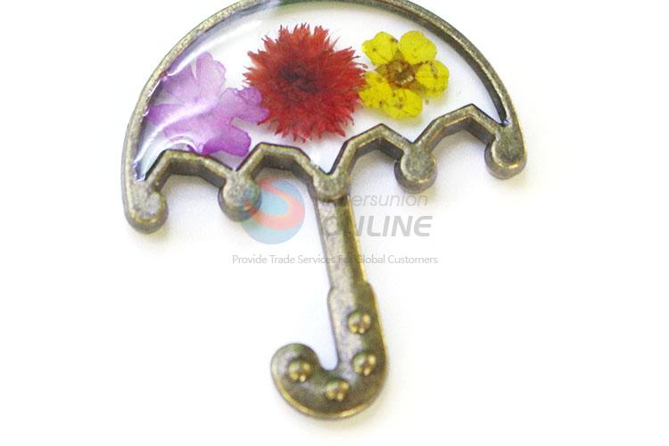 Custom Umbrella Shape Colorful Real Flower Pendant