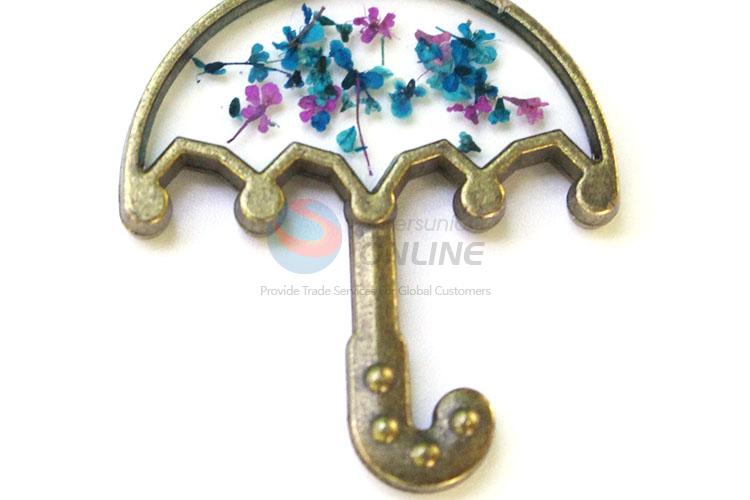 High Quality Umbrella Shape Real Flower Pendant With Chain