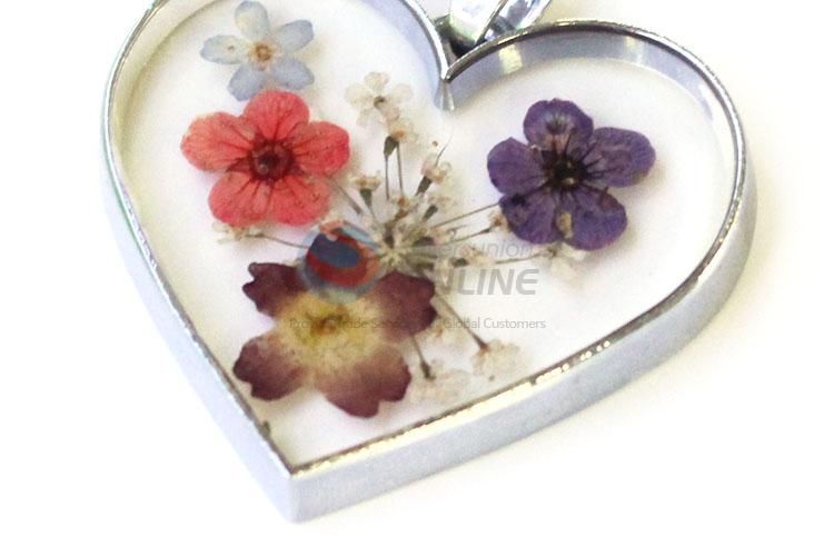 Creative Design Heart Shape Real Flower Pendant Cheap Pendant