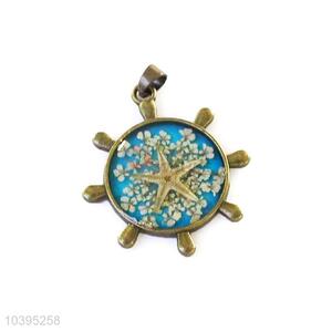 Popular Star Pattern Flower Pendant With Chain
