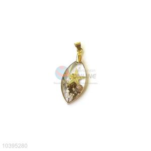 New Design Real Flower Drop Pendant With Gold Chain